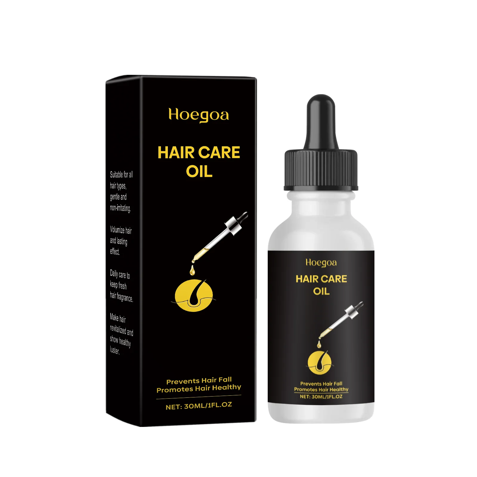 

Hoegoa Hair Care Essential Oil Nourishes Hair Massage Treatment Softens Hair Shine Daily Hair Care Essence 3pcs