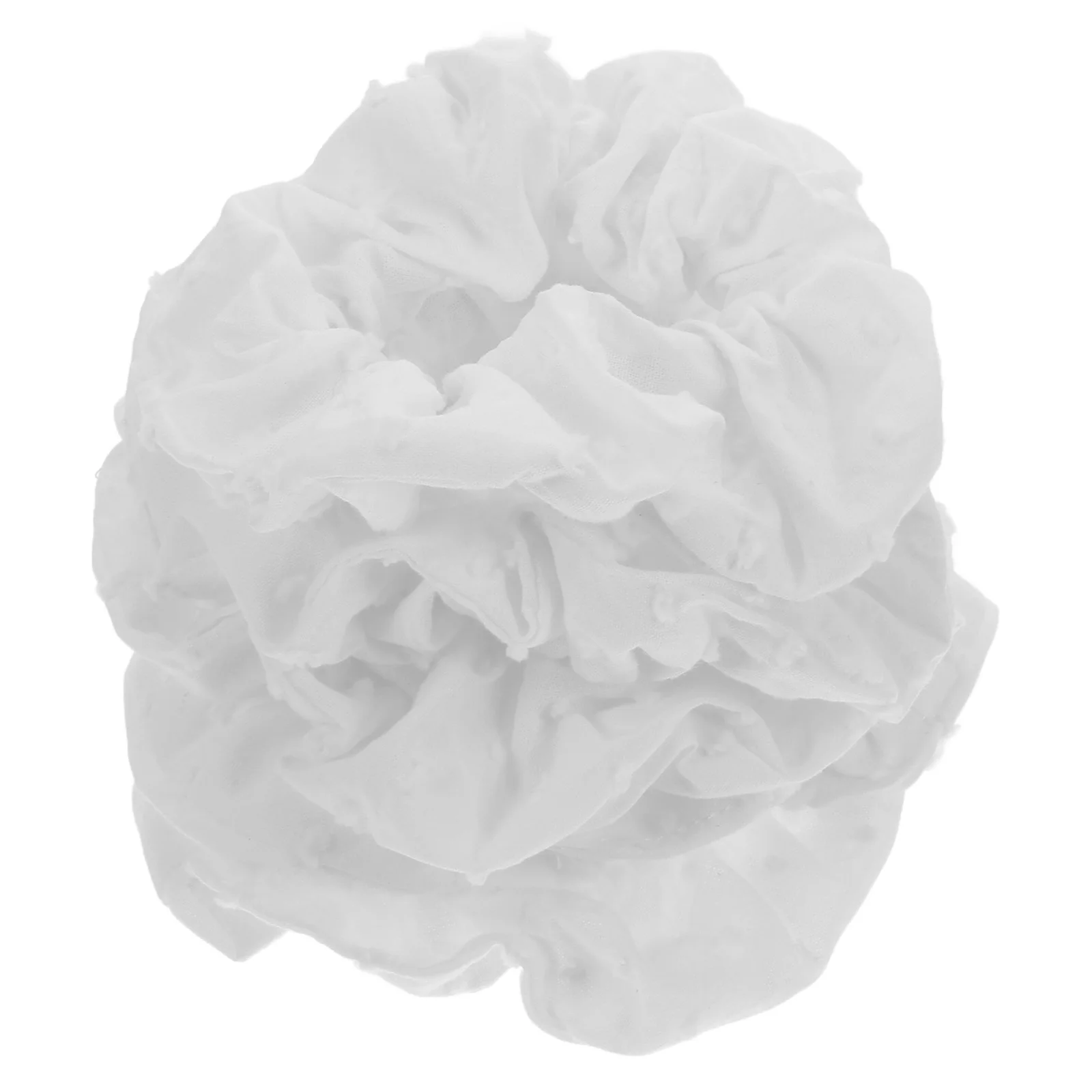 

5 Pcs White Cotton Small Scrunchies for Thick Hair Soft Elastic Women Hair Accessories Tie Dye Design