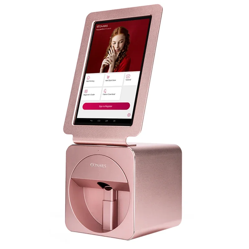 

digital 3d nail printer painting intelligent manicure nails polish small printer drying fingernail 4d smart mobile nail printer