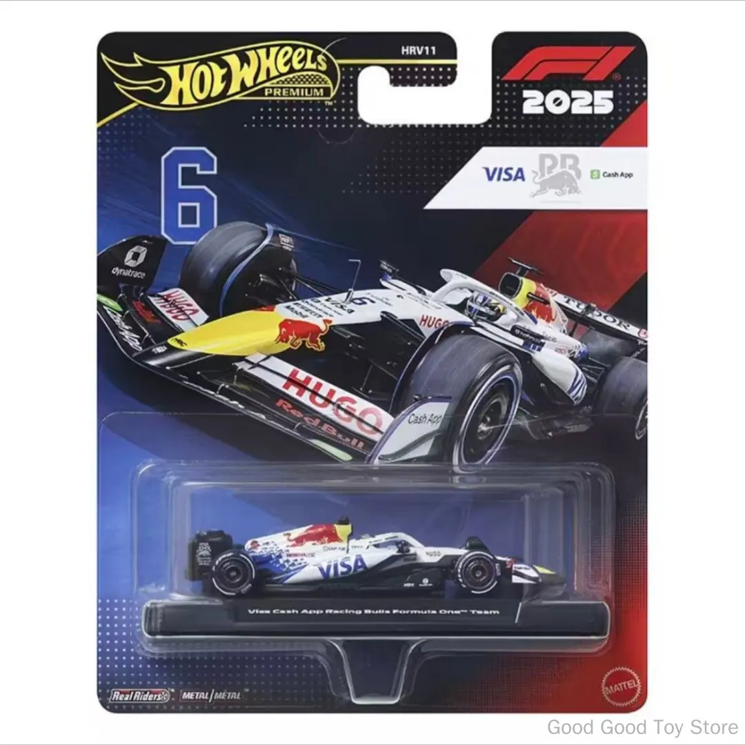 Original  Hot Wheels Premium Gold Label HRV11 1/64 F1 Diecast Model Car Team Livery Formula Racing Collectible Vehicle Gift Toys view 5