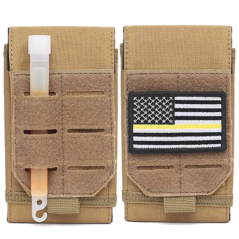 1000D Laser Cust Molle Phone Pouch Heavy Duty Waterproof Samll Tactical Cell Phone Holder Smartphone Cover for 4.7