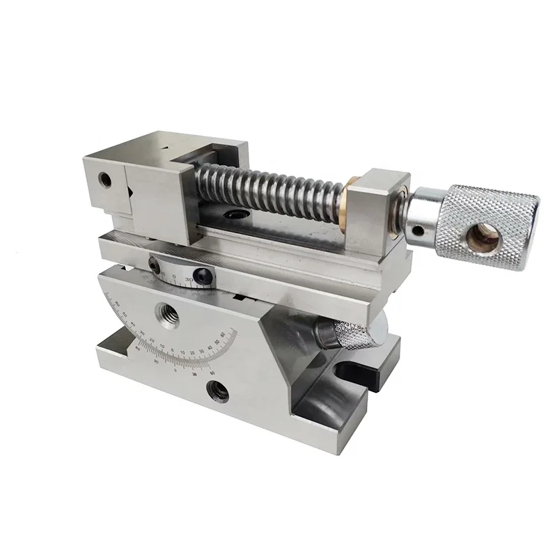 2 Inch High Precision Vise Universal Precision Vise Slope Sine Adjustable Angle Vise Tool for Grinding Machine
