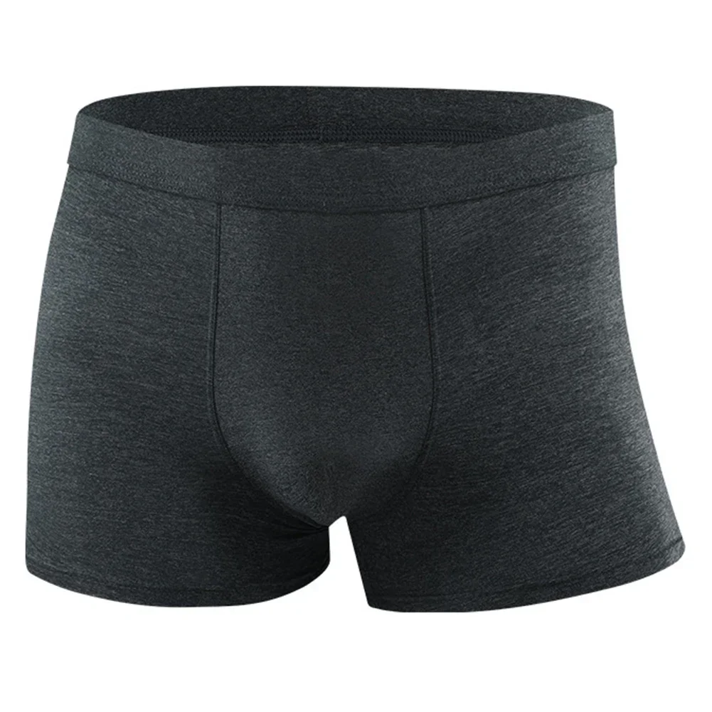 ملابس داخلية للرجال بلون سادة قابلة للتنفس، سراويل داخلية بسيطة ومريحة ومتعددة الألوان