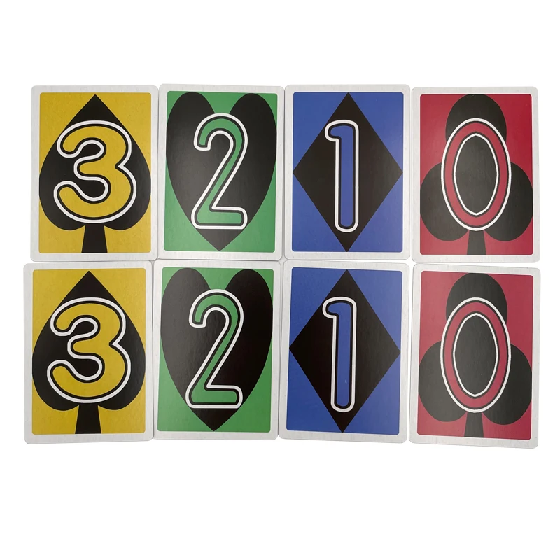Anime Kakegurui Yomoduki Runa Cosplay Prop 40Pcs Board Game Nim Zero Poker Cards NO.0/1/2/3