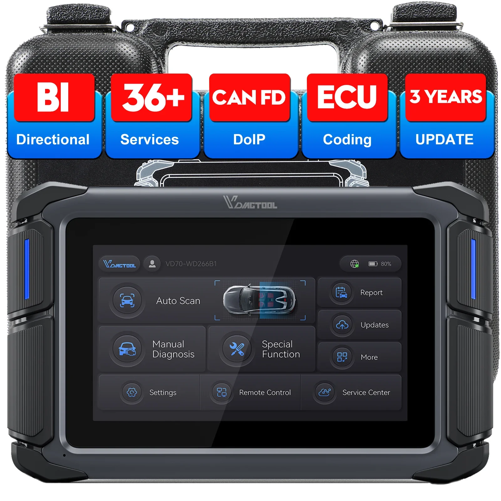 New VDIAGTOOL VD70 Cars Scanner Diagnostic Tools OBD2 Scanner with 36+Special Functions Vehicle Diagnostic Machine