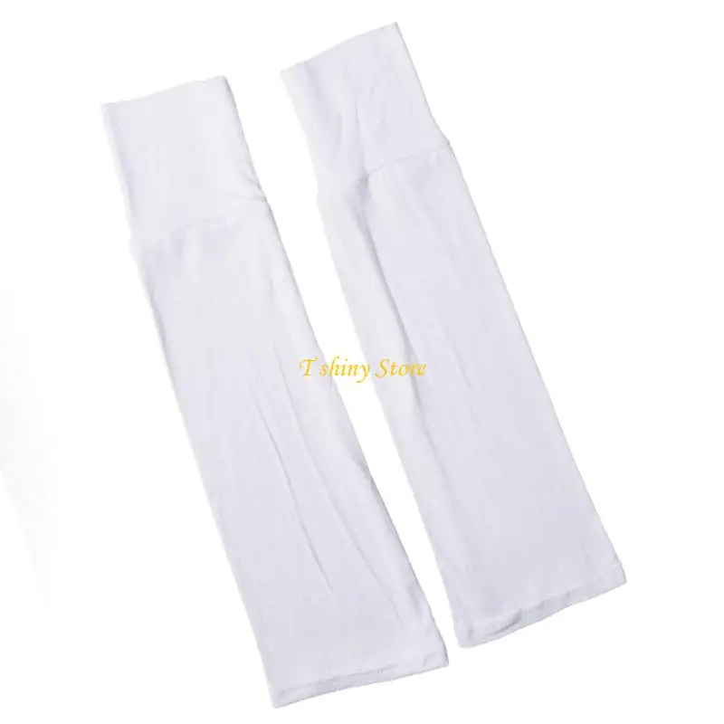 

N58F Breathable Women Sun Block Arm Sleeves Fingerless Gloves Sun Block Arm Covers for Cycling and Driving Hiking Use