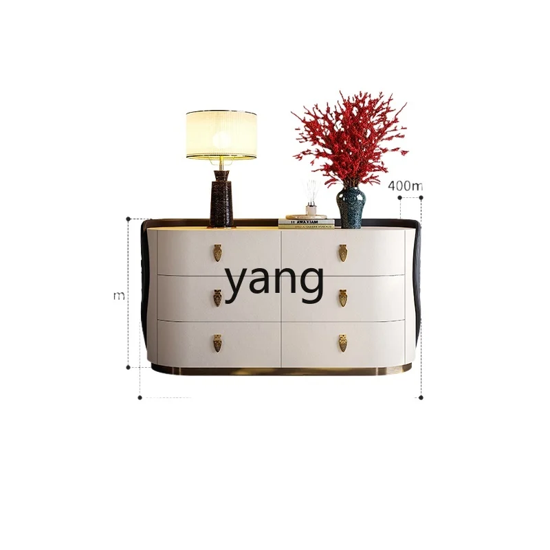 

LH modern light luxury six-chest cabinet living room high-end decorative solid wood porch cabinet bedside storage