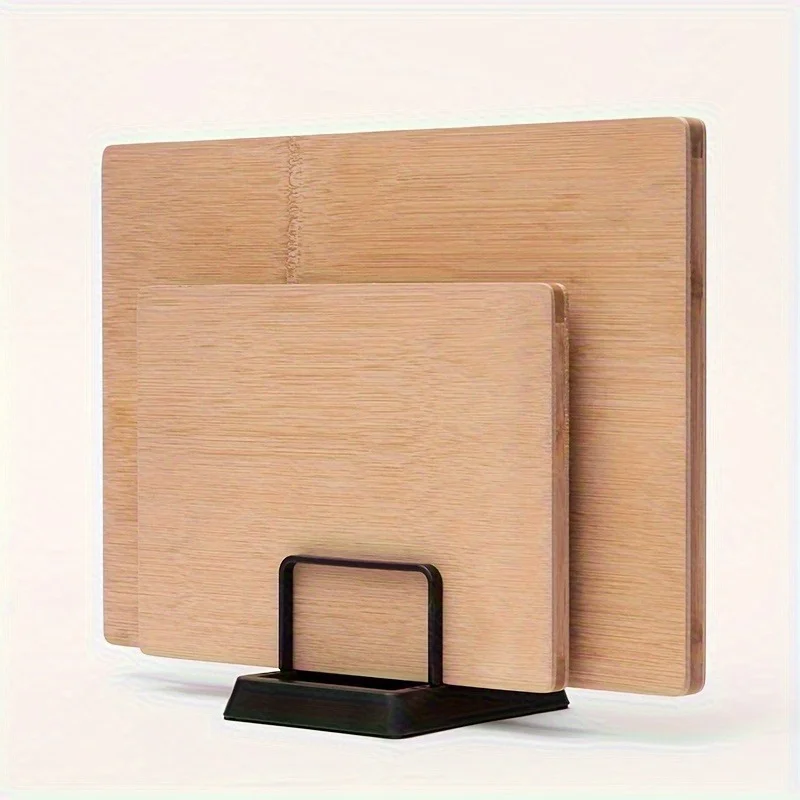 Kitchen Multi-Function Storage Ra Cutting Board Knife Holder Inteated Countertop Pot Lid Holder Plastic Storage