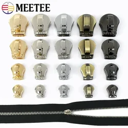 10-50Pcs 3# 5# 8# 10# Zipper Pullers for Metal Zippers Bag Jacket Zips Slider Head Clothing Replace Zip Pulls Sewing Accessories