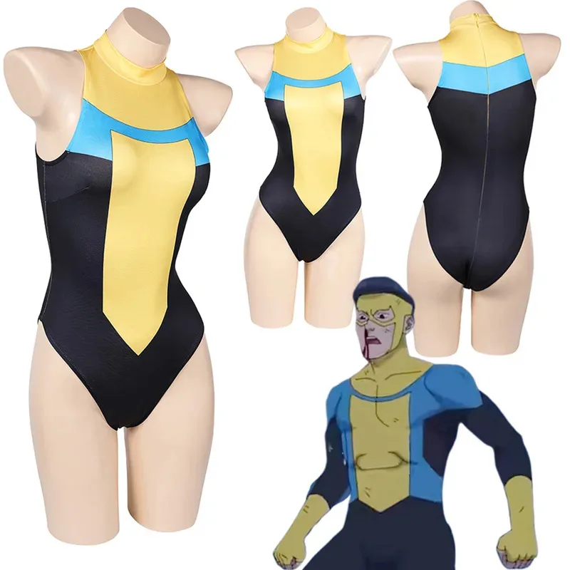 الكرتون الذي لا يقهر مارك غرايسون المايوه تأثيري حلي المرأة الصيف لعب الأدوار بيكيني بذلة هالوين حفلة الشاطئ الدعاوى ob;8