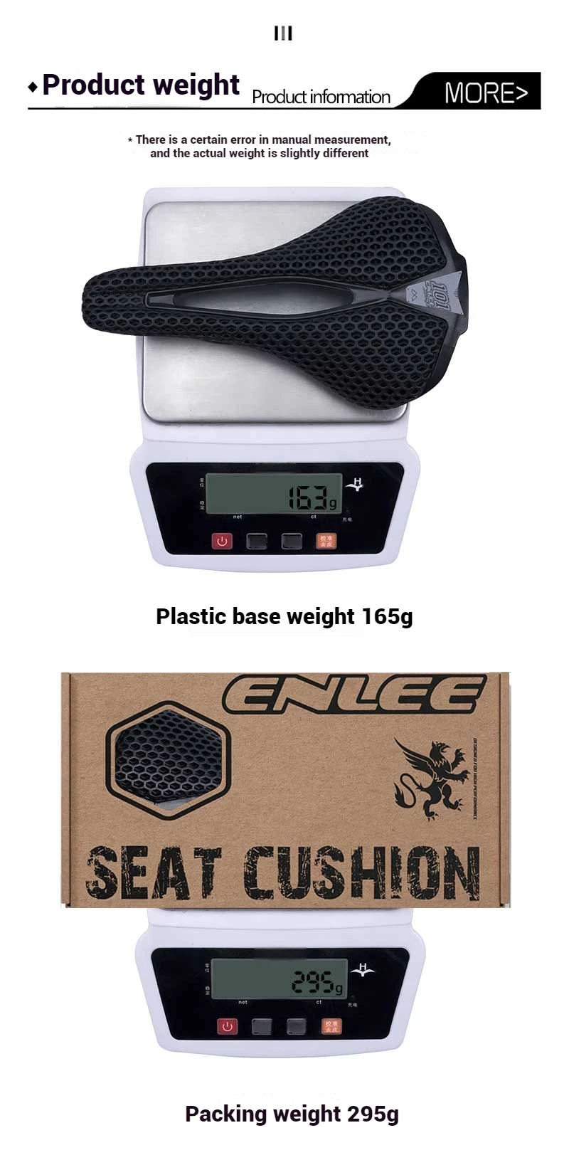 Enlee Fahrrad 3d gedruckt Sattel ultraleichte Kohle faser Rennrad Mountainbike Nylon Kissen bequeme 3D MTB Sattels itz – Detail 11