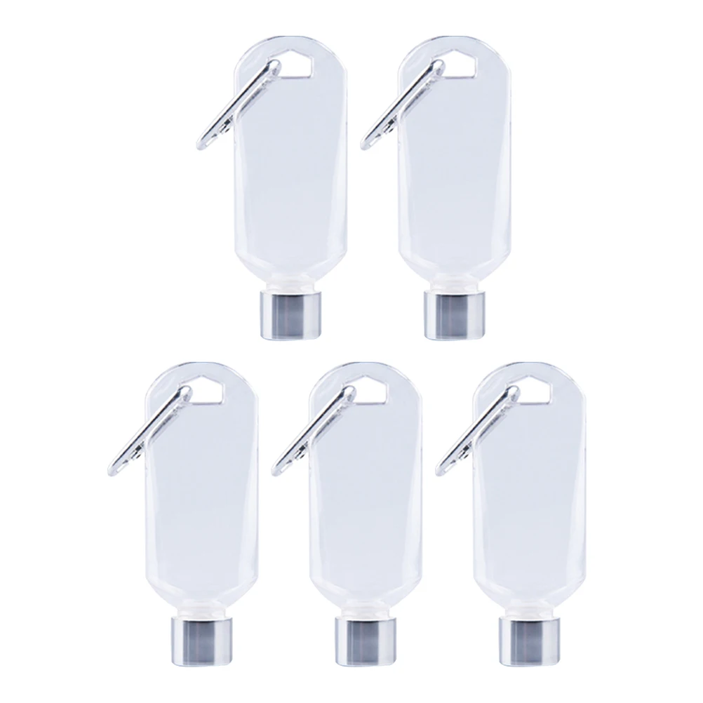 

Refillable Bottles Travel Toiletries Containers Empty Hand Bottle Durable Shampoo Body Wash Face Lotion Hook Portable