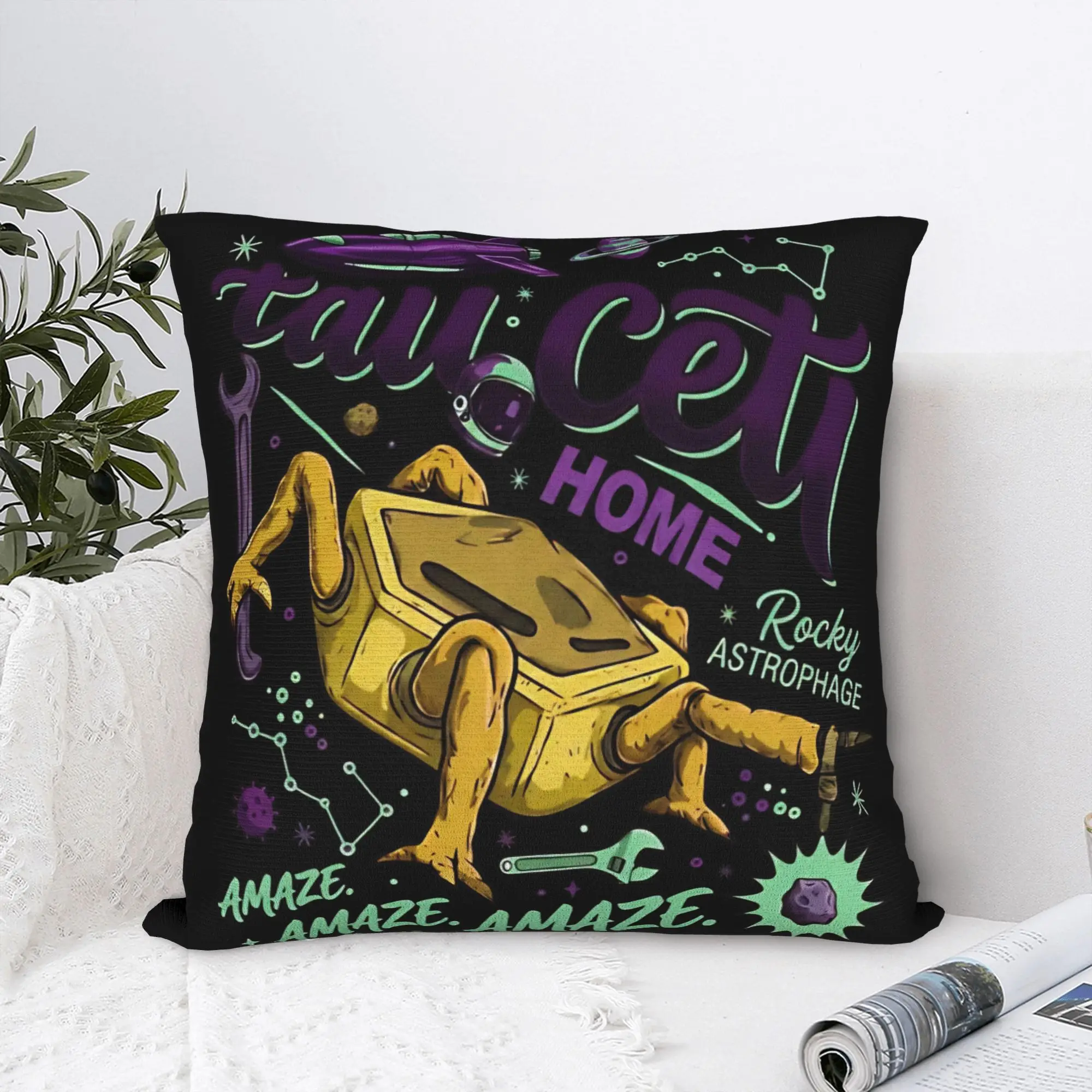 Pillow Cover Project Hail Mary Rocky Vintage Art  Morden Pillow Case For Wedding Party Home Decor Pillowcases