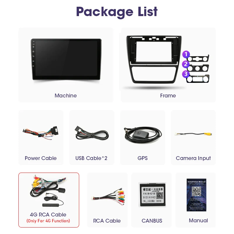 JMCQ 2din Android 12 4G wireless CarPlay autoradio Multimidia lettore Video navigazione GPS per Skoda Yeti 5L 2009 - 2014 2 din