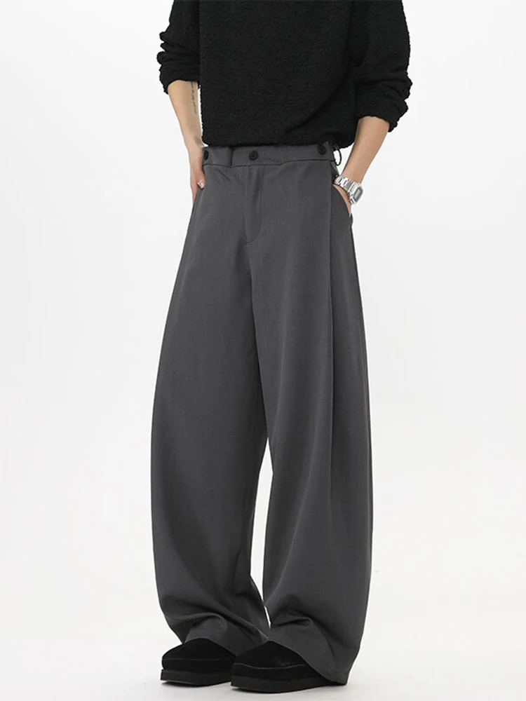 

Мужские повседневные брюки Cleanfit: модные, свободные, прямые, плиссированные, из полиэстера, для весны и лета