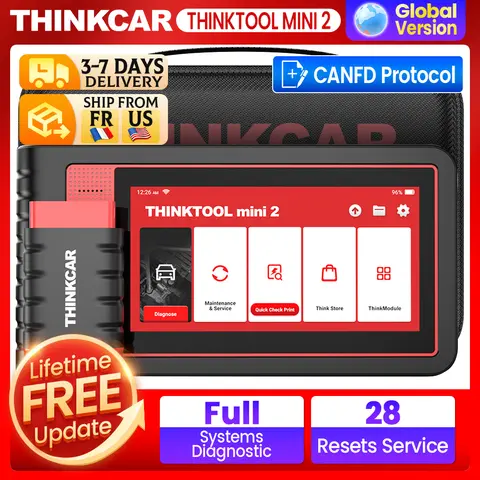 THINKCAR Thinktool Mini 2 CANFD Car Diagnostic Tool Obd2 Scanner Automotive Diagnosis ECU Coding Obd 2 Diagnost 28 Resets