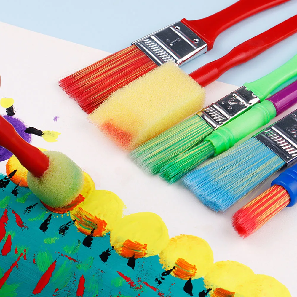 

14Pcs Painting Brushes Set Practical Drawing Brushes for Oil Watercolor Painting Art Accessory Creative Doodling