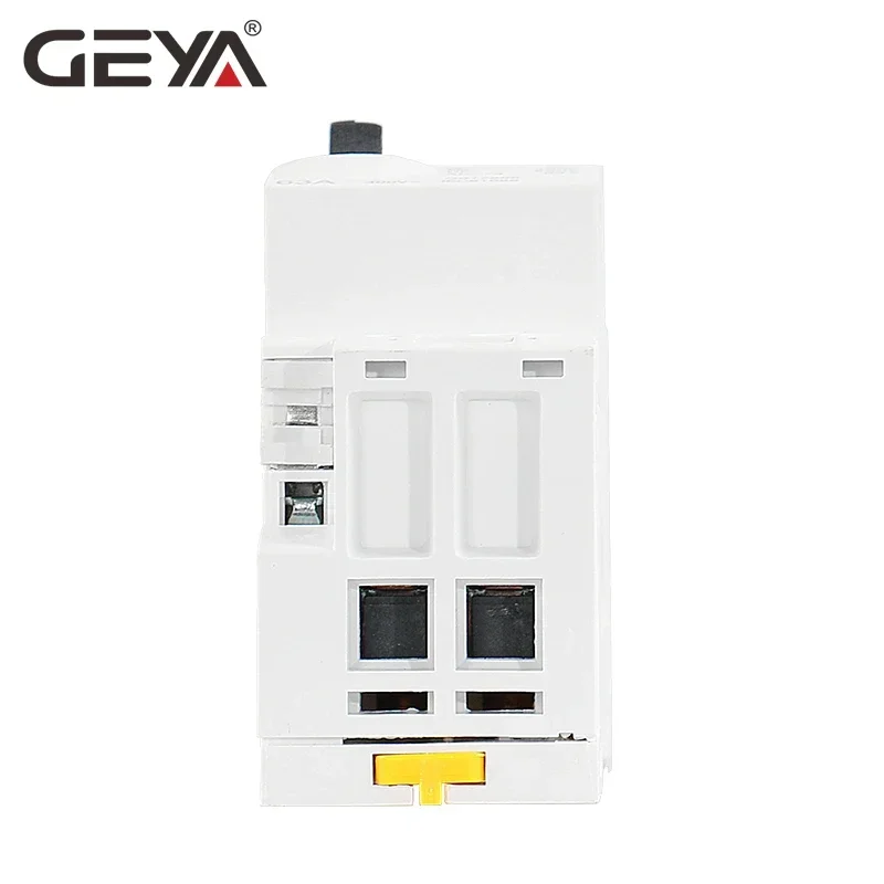 GEYA GYHC 2P 63A 2NO or 2NC Manual Household Modular DIN Rail AC Contactor AC220V 230V Manual Control