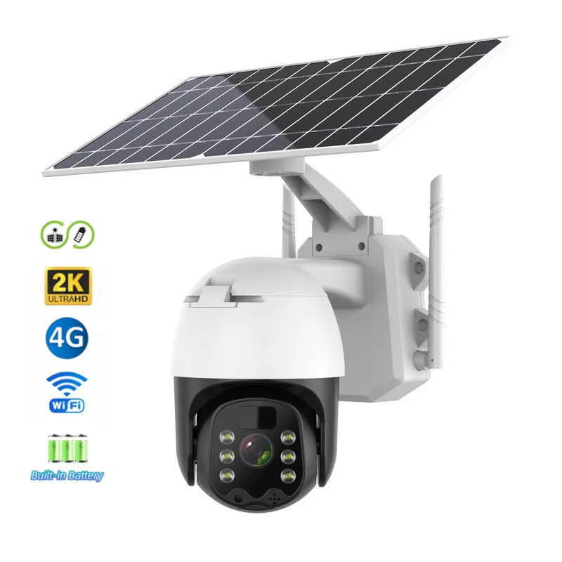 

1080P Solar PTZ Camera WIFI Dome Outdoor Battery Camera 4G Smart Ball Wireless Home Security Camera System