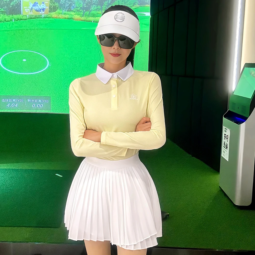 Golf Women's New Autumn Long Sleeved Slim Fit, Wear-resistant, High-quality, Versatile Temperament, Outdoor Leisure Sports