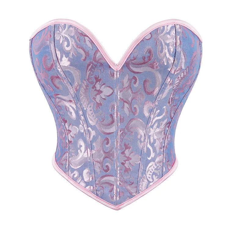 Women Gothic Strapless Underbust Corset Waist Trainer Slimming Bustiers Lingerie Shapewear Bones Basques Body Shaper