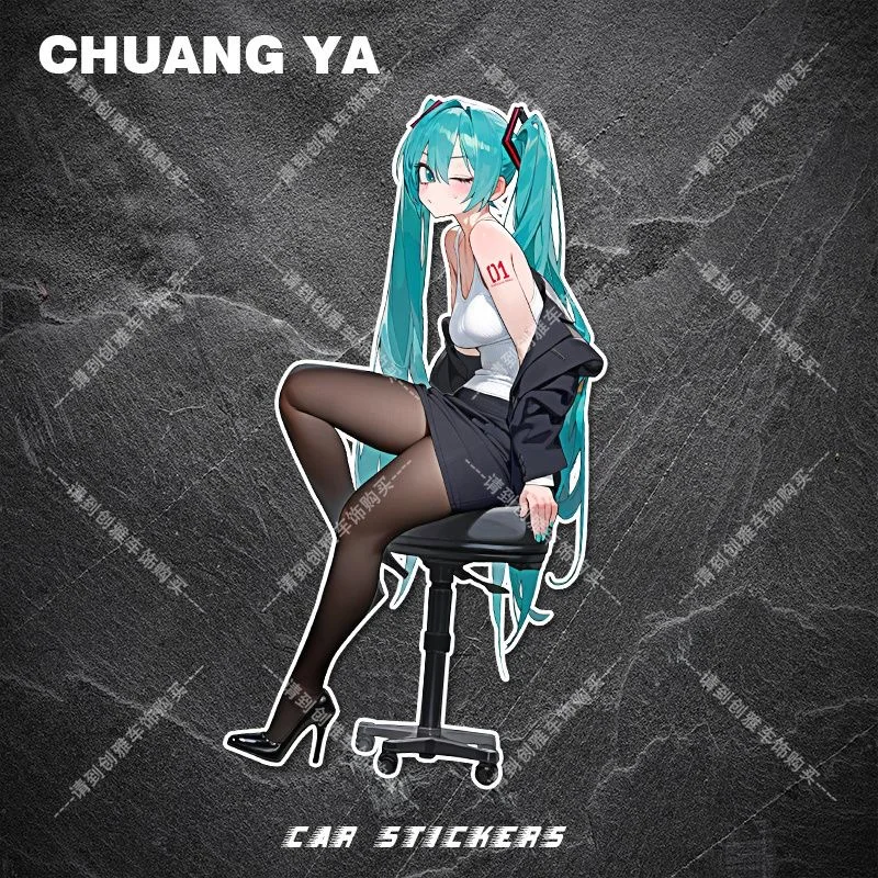 ミク初音ミクアニメアニメーション車のステッカーパーソナライズされた漫画の装飾ステッカー傷ブロック防水ステッカー
