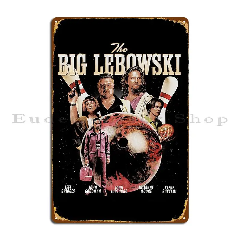 Популярный комедийный фильм 1998, металлическая вывеска, плакаты, тарелки на заказ, кинотеатр, паб, забавный жестяной знак «Большой Лебовски», постер