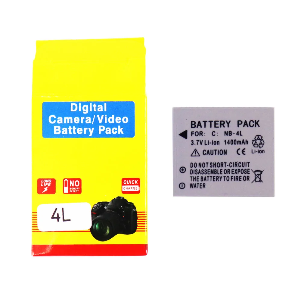 البطارية الأصلية NB-4L NB4L NB 4L لكانون IXUS 30 40 50 55 60 65 80 100 110 115 120 130 IS 117 220 225 230 255 SD1000 1100 #6