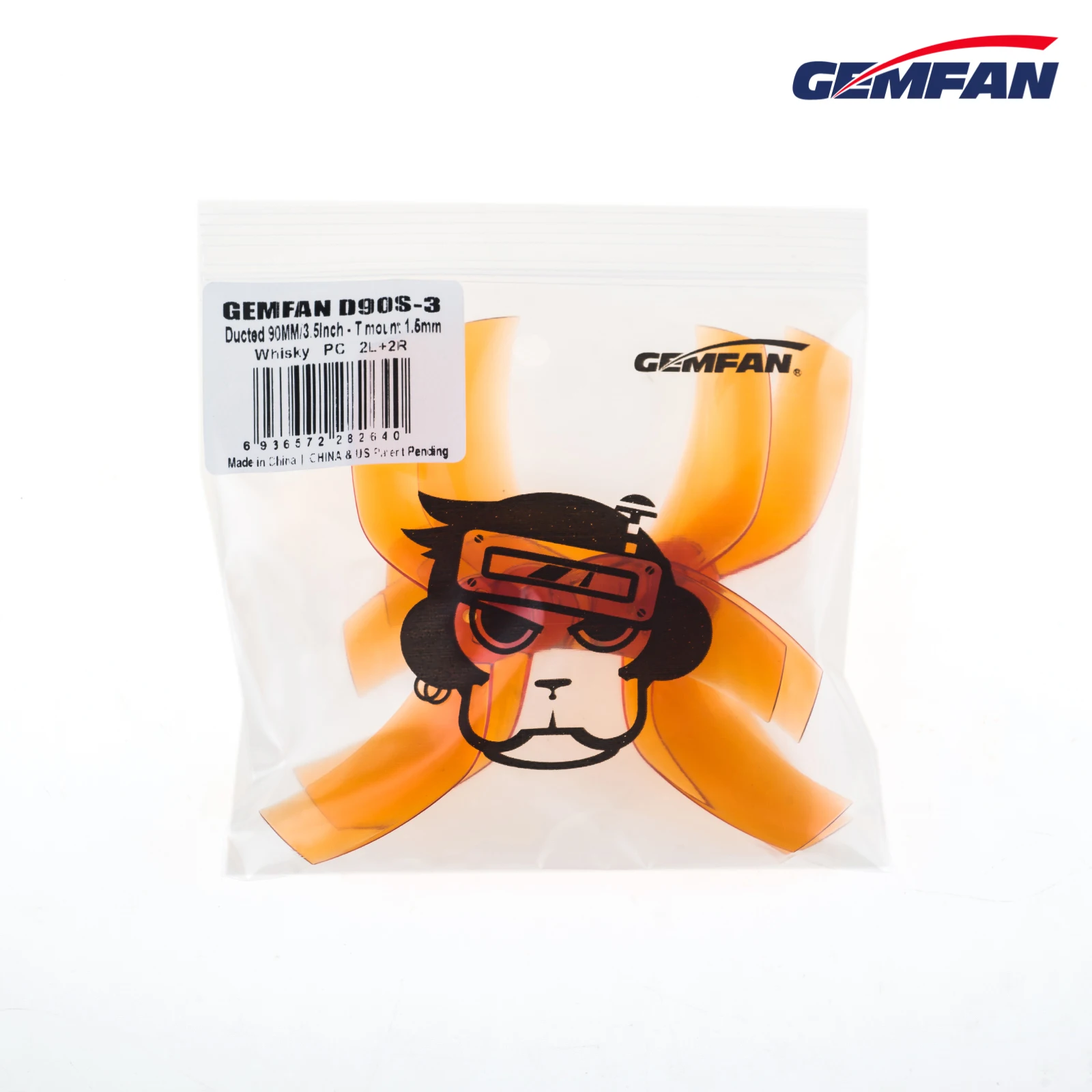 D90-3 Gemfan D90 3 Blade Propeller 1.5 2MM M5 Hub for 3.5 inch cinewhoop quad Mini FPV iFlight ProTek35 Motor 2203-2306kv 8Pair