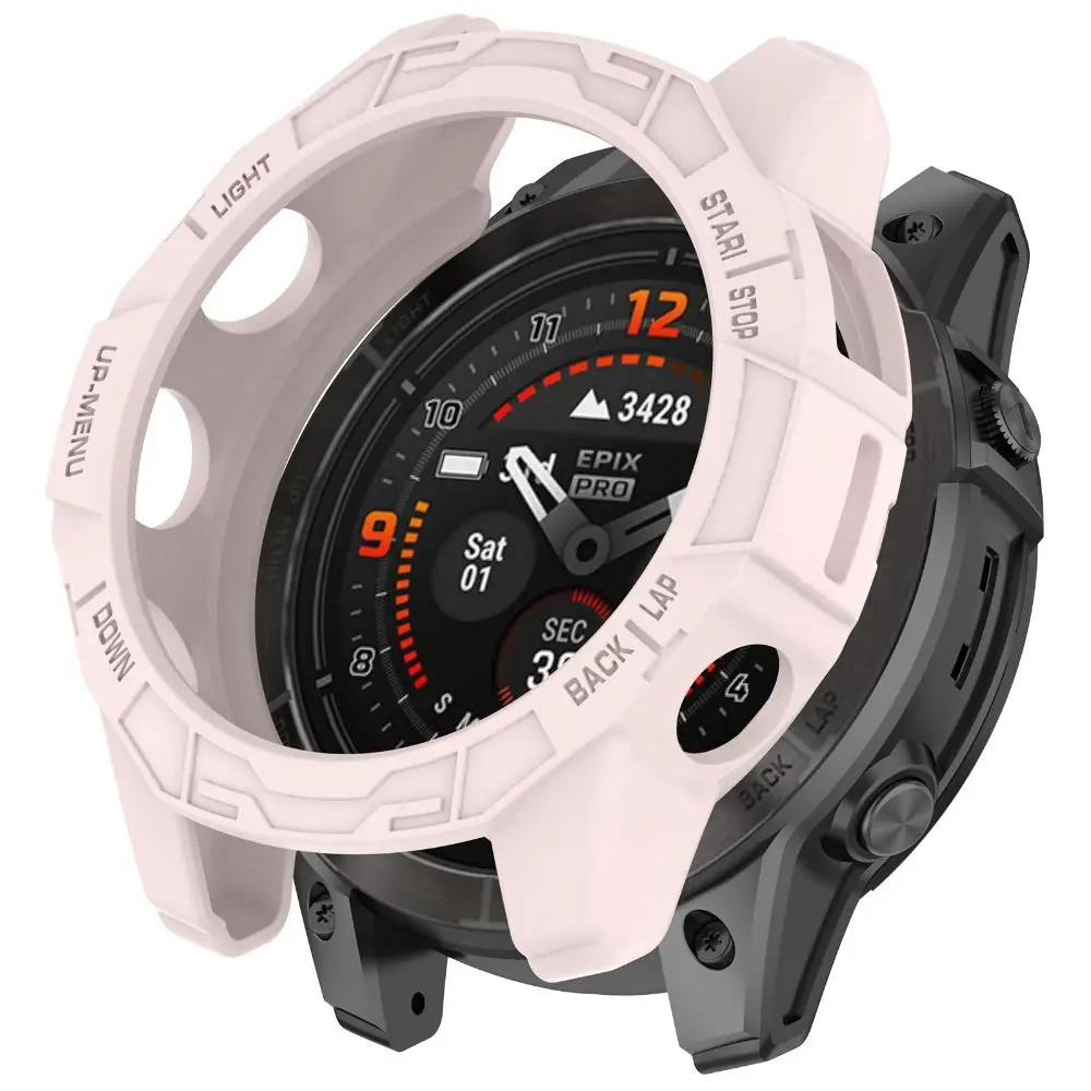 Custodia protettiva da 47 mm Telaio TPU Edge Shell Paraurti Protezione morbida per schermo per Garmin Epix Pro 47MM/Fenix 7 Pro/Fenix 7 Smart Watch