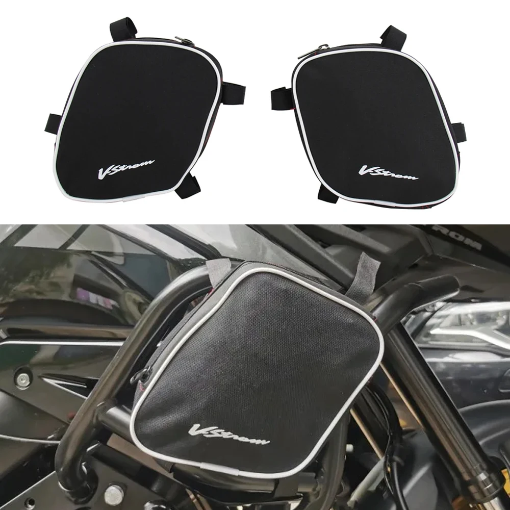 

Motorcycle Accessorie Waterproof Bag New A pair crash bar bags For Suzuki V-Strom DL650 DL 650 dl650 dl 650 2004-2011