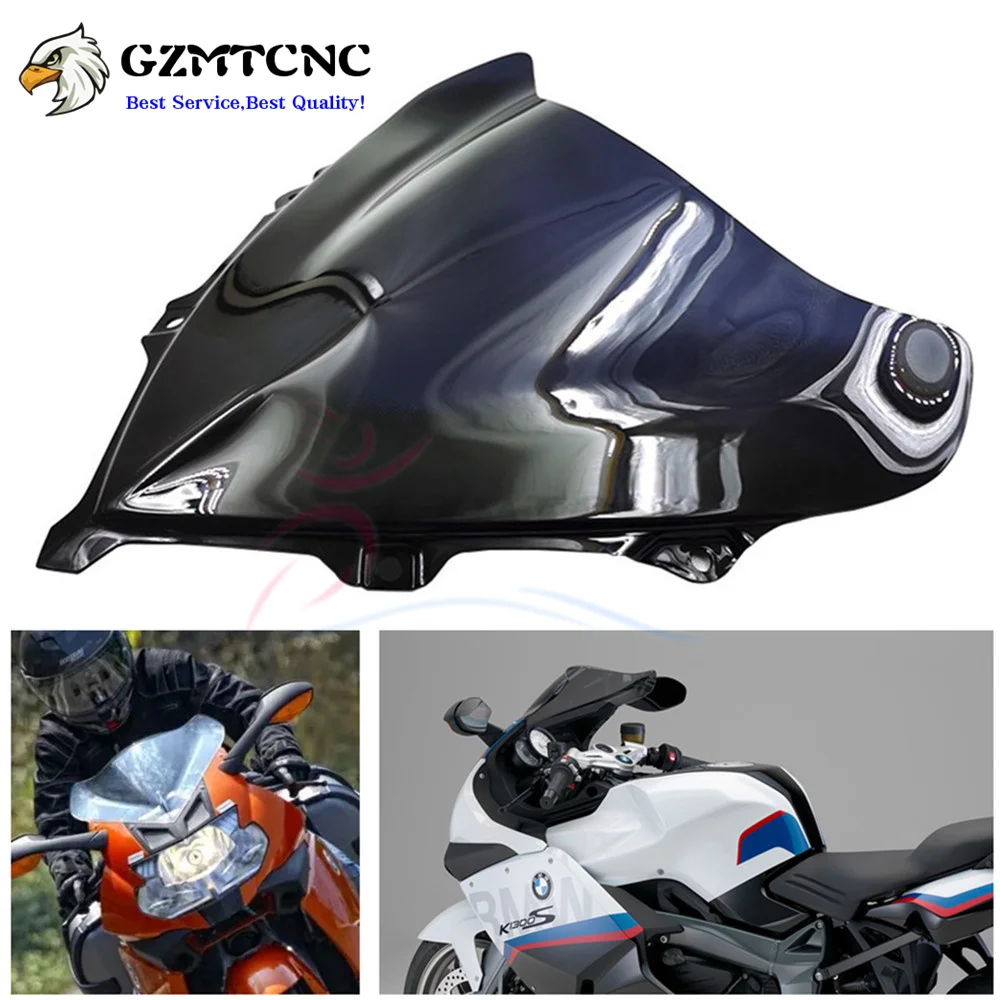 Motorcycle Touring Windscreen Smoke Clear for BMW K40 K1200S 2003-2009 K1300S 2008-2017 Windshield Wind Deflector Spoiler Visor