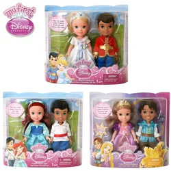 Original My First Disney Princess Petite Princess Ariel e Prince Eric Gift Set Mini Salon Doll regali da collezione per bambini