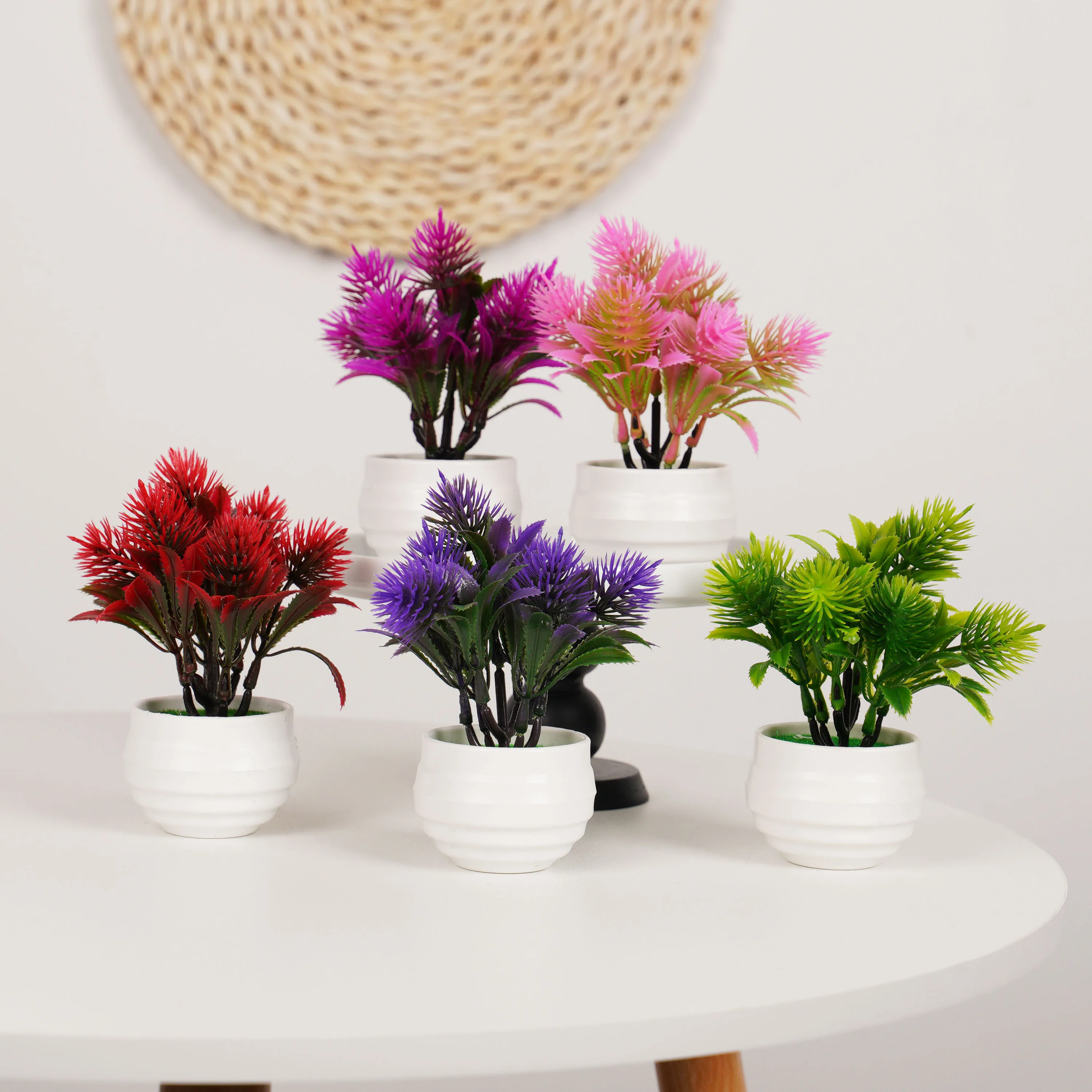 Artificial Plant Flower Pinecone Potted Plants for Home Wedding Living Room Table Shop Decor Artificial Aquatic Plants Bonsai