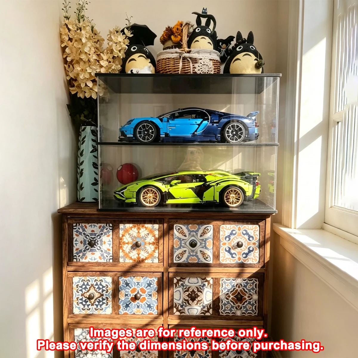 Suitable for LEGO Sports Car Model Display Cases; 63*30*20cm Acrylic Model and Action Figure Display Case view 3