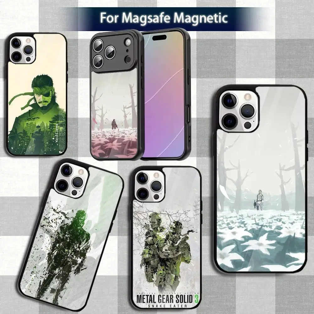 

M-MGS MetalS Gear Solid-es Phone Case For iPhone 13,12,15,17,11,16,14,Pro,Max,Plus,Mini,Magsafe,Magnetic Wireless Charging Case
