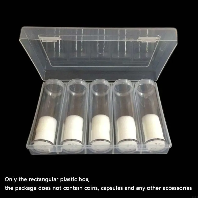

Q5WD for Creative 27 mm Holder Plastic Storage Box Coin Collection Suppli