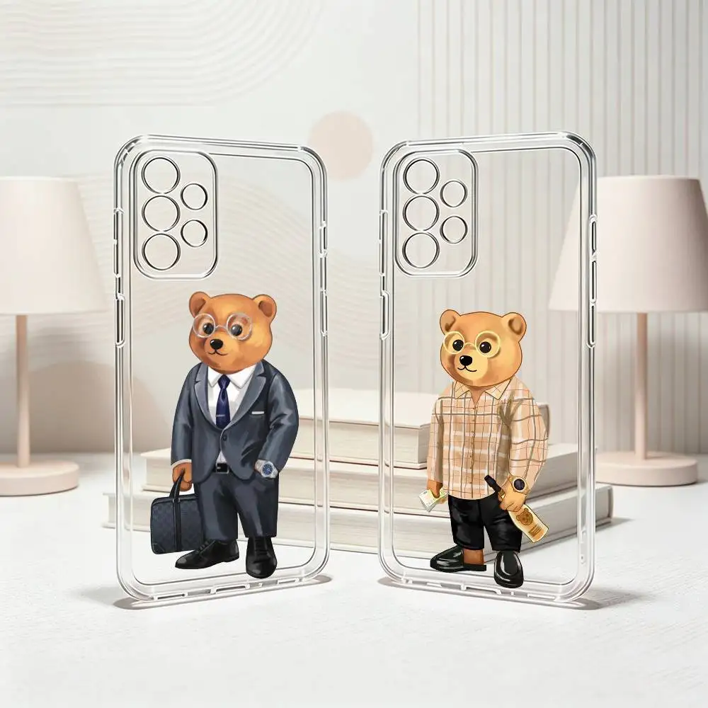 Baron Filou B-Bear Cool  Phone Case Transparent Silicone Soft For Samsung S25,S24,S21,S22,S23,S30,Ultra,S20,Plus,Fe Gift