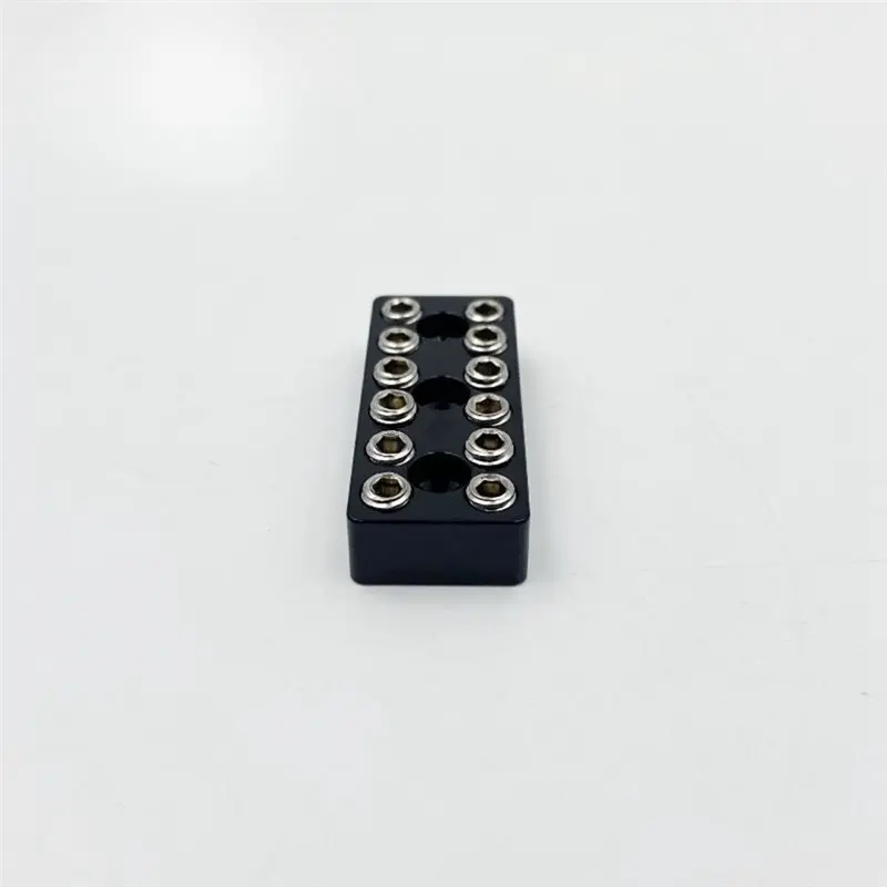 A61P Brass Locking Nut Headless Design 6-String Electric Guitar String Retainer Saddle