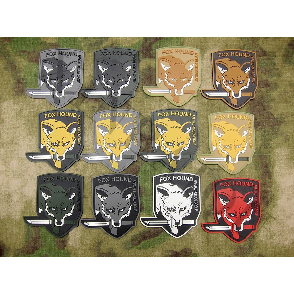 PVC Patch Metal Gear Solid MGS FOX HOUND SPECIAL FORCE GROUP Hook on