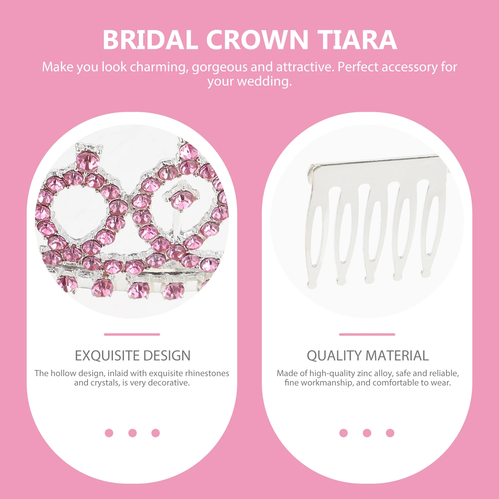 

Wedding Crown Headband Decoration Headpiece for Women Make up Bride Alloy Jewelry Miss Elegant Rhinestone Headdress Headwear