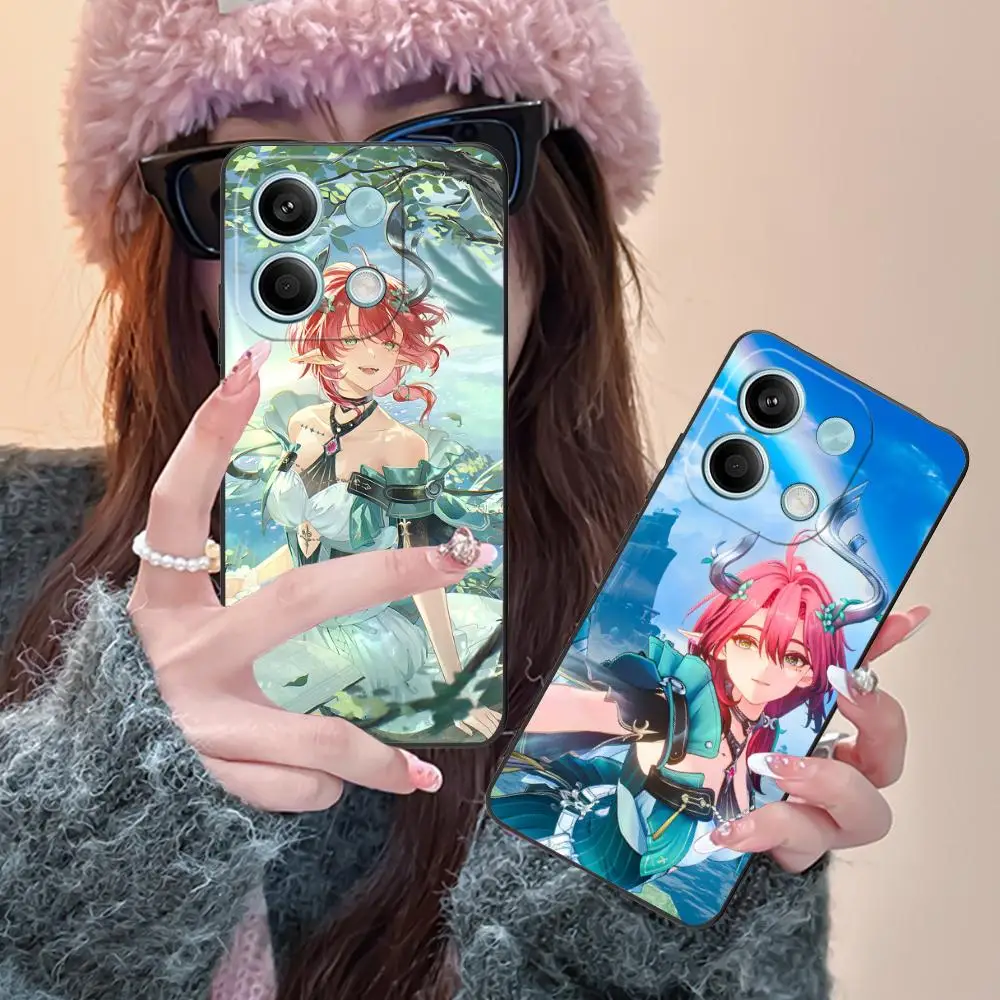 

Wuthering Waves Ciaccona Phone Case for Xiaomi Redmi Note 14 13 12 11 A5 3 2 1 Pro Plus 4G 5G Colour Printing Luxury Smartphone