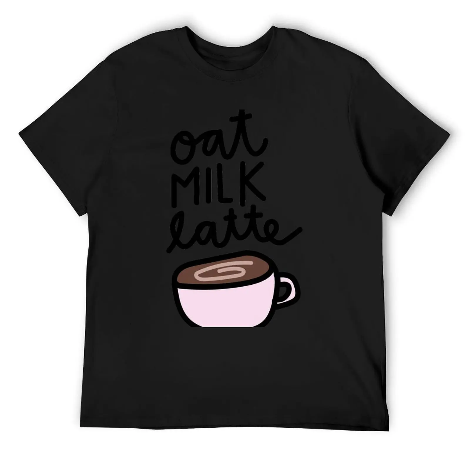 

oat milk love T-Shirt summer top vintage cotton graphic tees t shirt for men