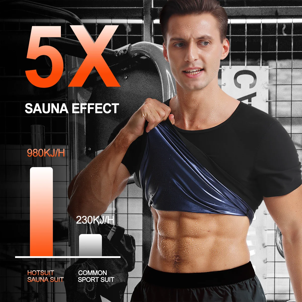 Men's Sauna Suit Shirt - Heat  - Waist Trainer Women recension och pris