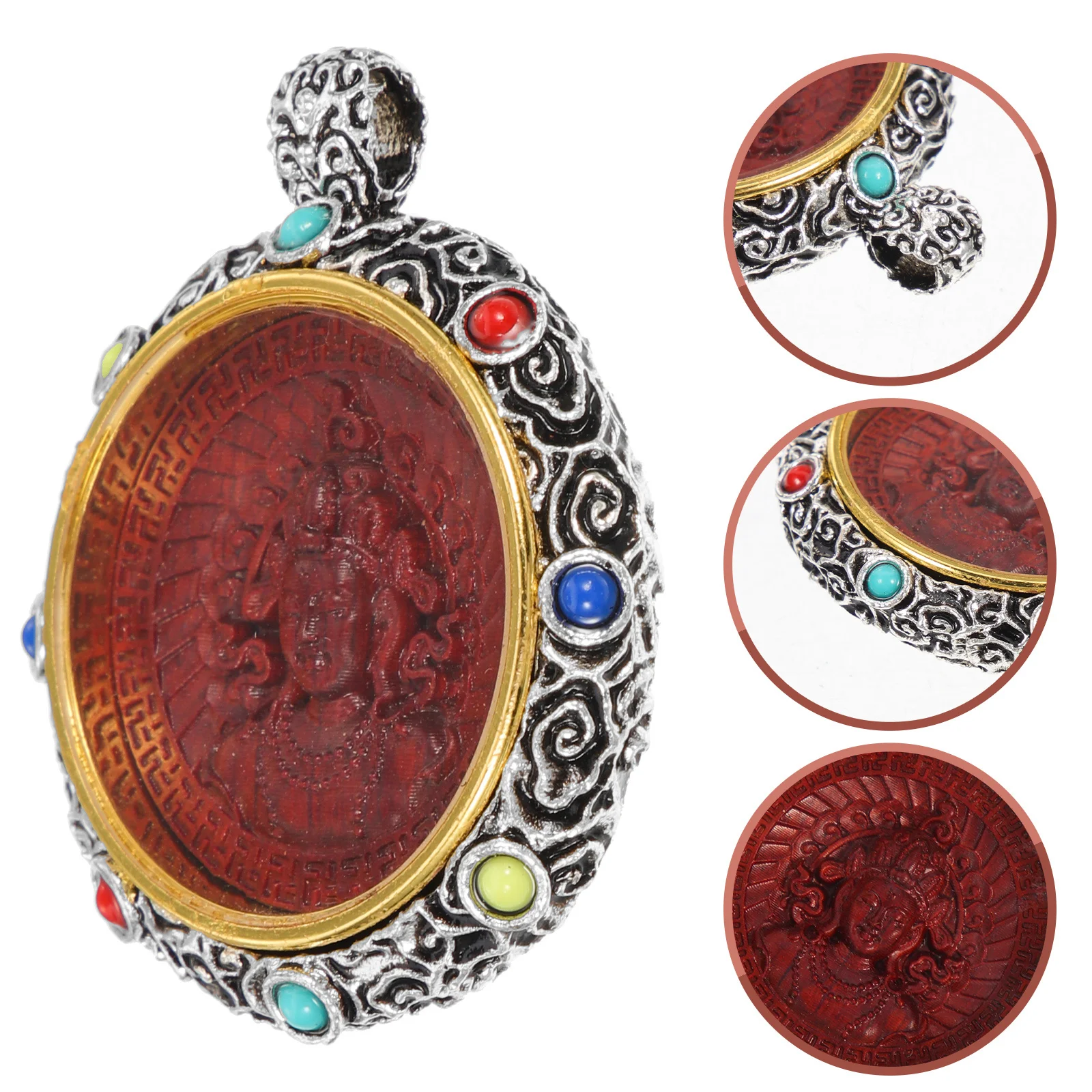 Durable Silver Plated Copper Wooden Sandalwood Pendant Necklace Charm for DIY Jewelry Making Gifts Sandalwood Pendant