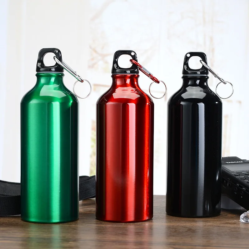 Outdoor Alloy Water Bottle 500ml Single Layer Camping Portable Picnic Sports Kettle