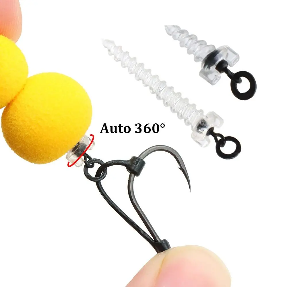 Carp Fishing Accessories Fishing Hook Bait Screw Stopper Double Headed Location D-Rig Chod Rig Stops Beads 10PCS/20PCS