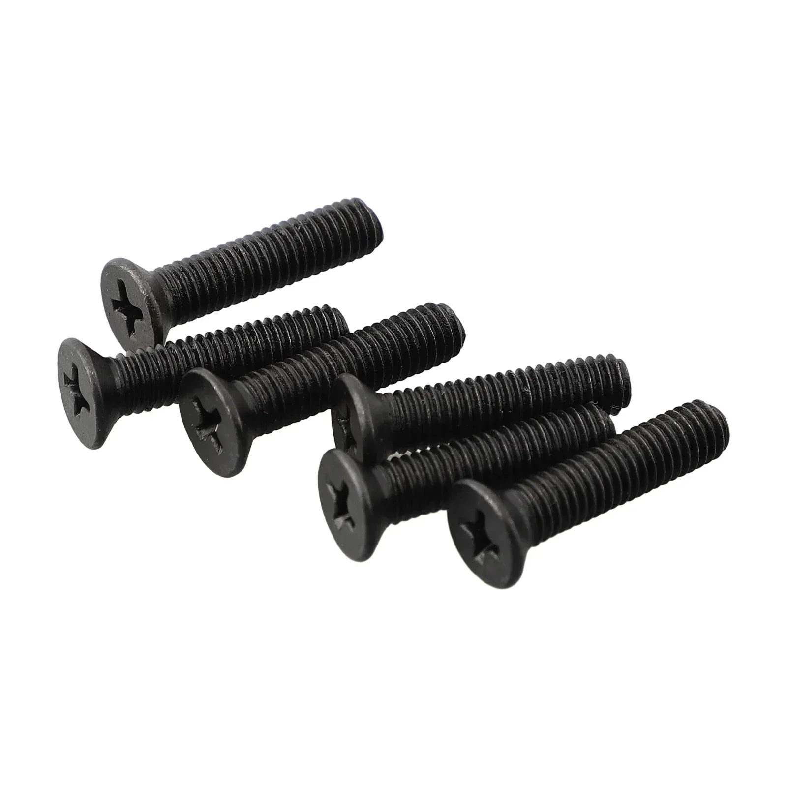 For 1/2''UNF 3/8''UNF Drill Chuck Shank Flat Countersunk Bolt Screws 6Pcs Fixing Screw M5 20mm M6 22mm Left Hand Thread