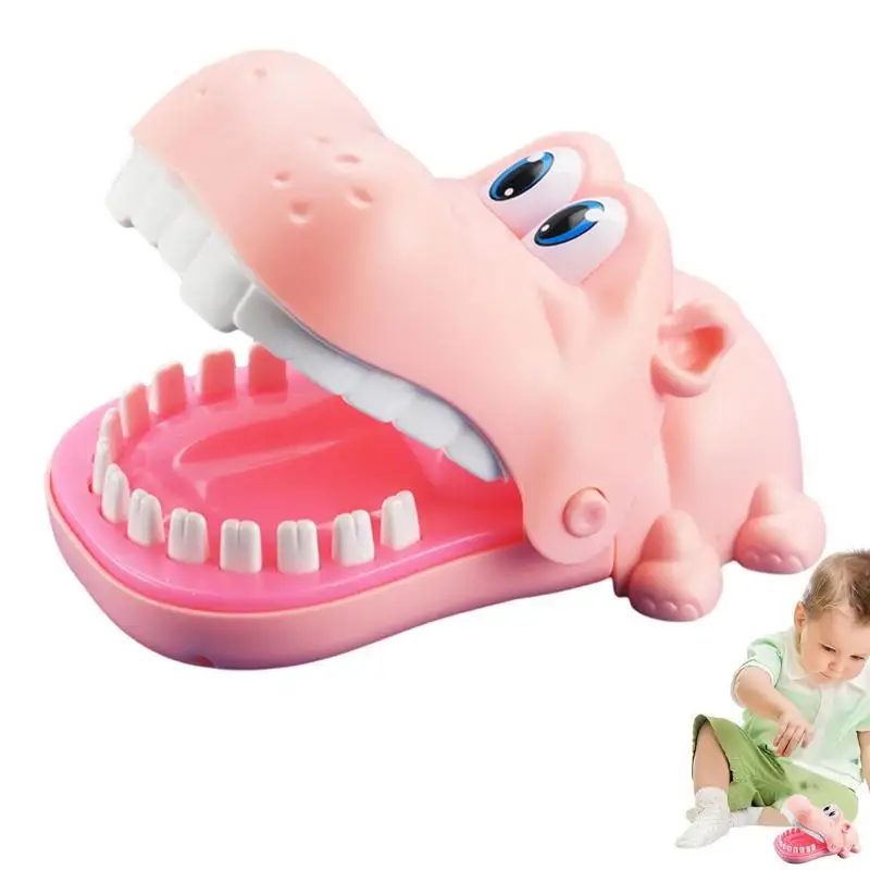 Biting Finger Hippo Toy Alligator Dentist Game Finger Teeth Toys For Kids Funny Teeth Games For Home School Supplies Christmas