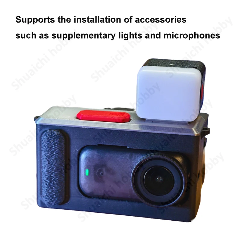 1 STKS Retro Camera Case Gepersonaliseerde Magnetische Beschermhoes Film Camera-Geïnspireerd Ontwerp Gemodificeerde Accessoires voor DJI Osmo Nano